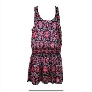 Kate Spade Sleeveless Pink Black Oasis Beach Coverup Dress Size M